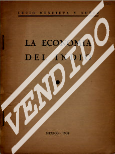 Foto cubierta: La economía del indio