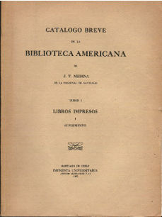 Imagen cubierta: Catálogo breve de la Biblioteca Americana, Tomos I y II
