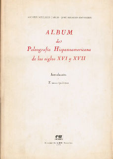Cubierta Millares Carlo, Agustín: Album de paleografía