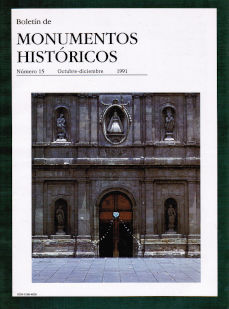 Imagen cubierta: Boletín de monumentos históricos, nº 15, octubre-diciembre, 1991