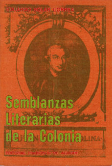 Imagen cubierta: Semblanzas literarias de la colonia