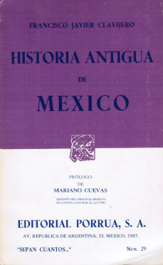 Imagen cubierta: Historia Antigua de México