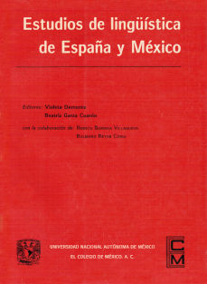 Imagen cubierta: Estudios de lingüística de España y México
