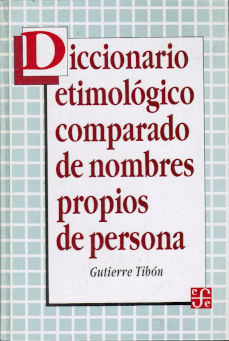 Imágen cubierta: Diccionario etimológico comparado de nombres propios de persona
